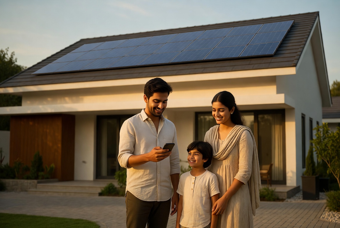 Solar installer and monitoring lifestyle image